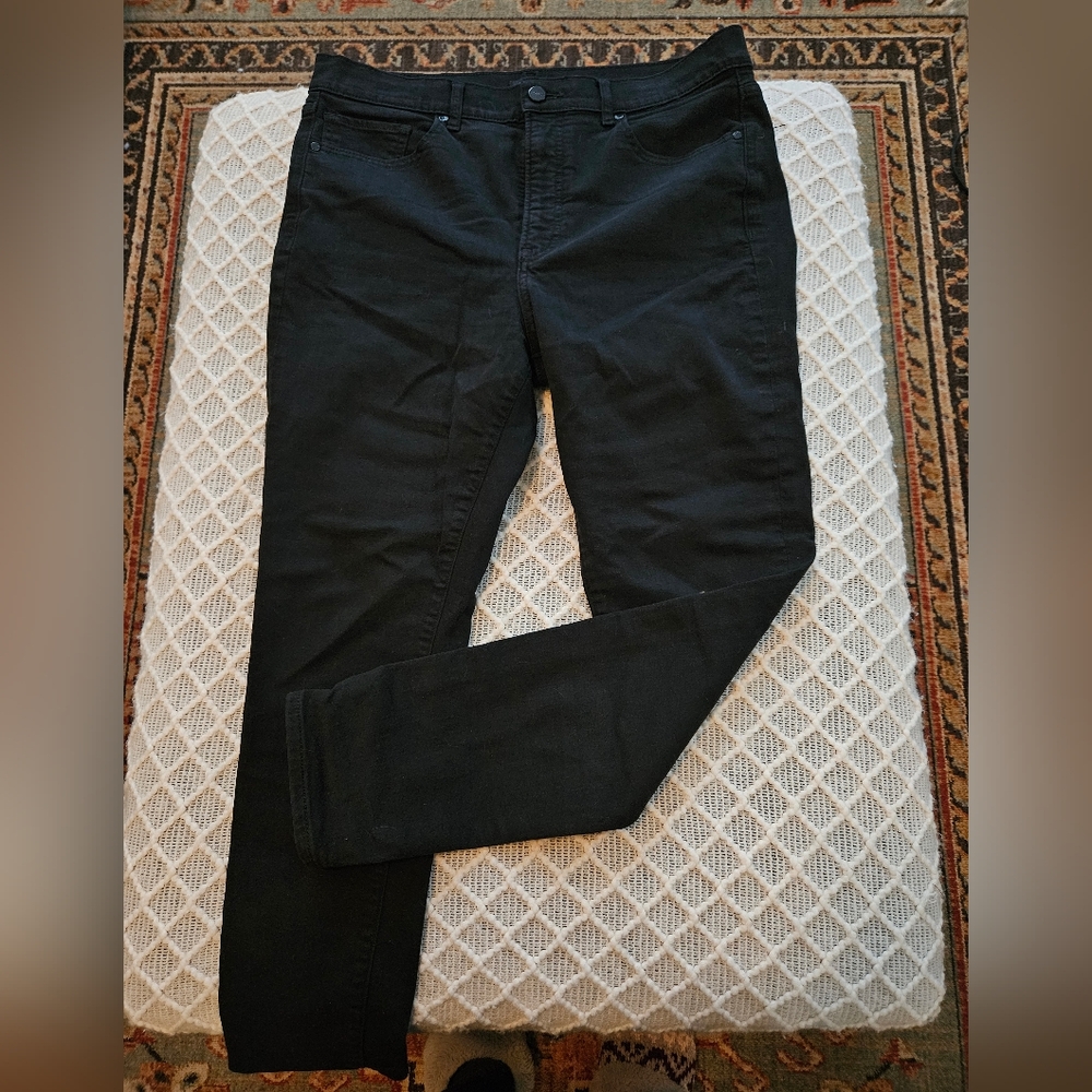 Express High Rise Skinny Black Jeans